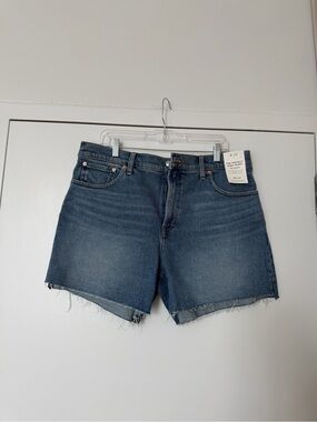 Madewell Dark Blue Denim Cutoff Shorts